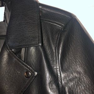 faux leather moto jacket